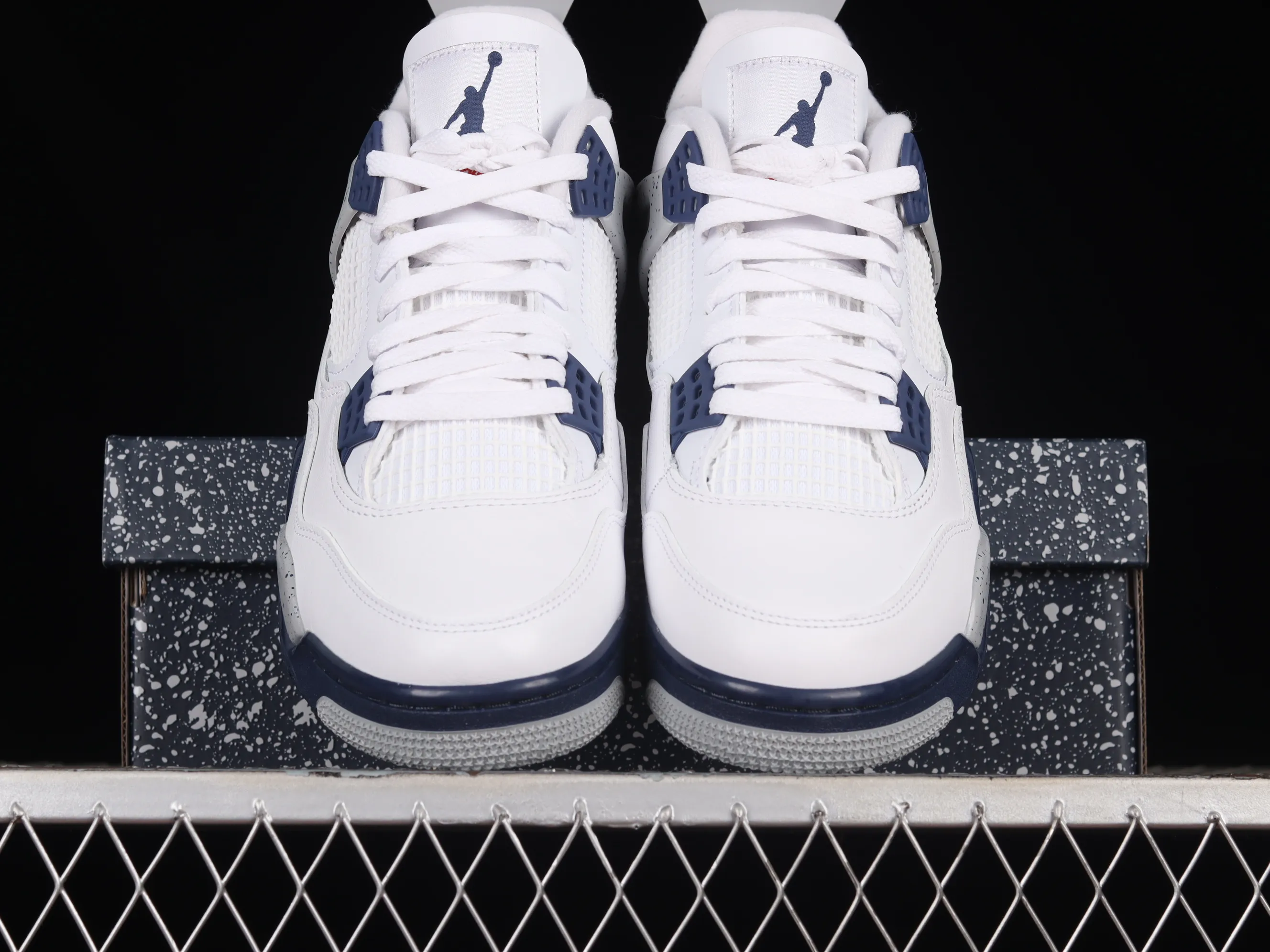 All categories Air Jordan Jordan series basketball shoes Air Jordan 4 LJR version Air Jordan 4 Retro "Midnight Navy" AJ4 Joe 4 Midnight Blue Men's cultural basketball shoes DH6927-140